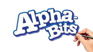 Let's draw Alpha bits logo | How to draw #shorts