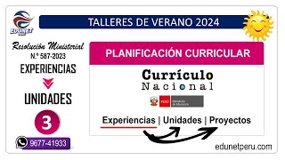 Planificación Curricular 2024  - 03 | RM 587-2023 - MINEDU