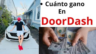 Trabajando en DoorDash . Repartiendo comida 🥘 Cuánto ganó a la semana 💵