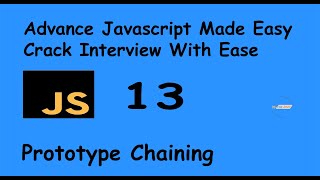 What Is Prototype Chaining In JavaScript | Hindi | Master Javascript