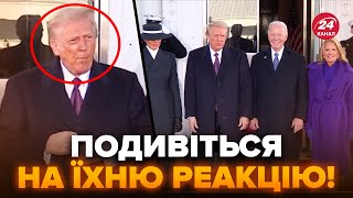 ⚡️Напружений момент в Білому Домі! Трамп тисне руку Байдену. ПОДИВІТЬСЯ НА РЕАКЦІЮ