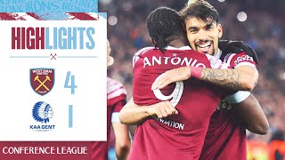 West Ham 4-1 KAA Gent | Hammers Head Into UECL Semi-Final | Europa Conference League Highlights