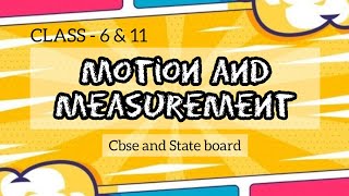 Motion \u0026 Measurement | Class 6 | TN \u0026 CBSE Board Physics 📏🚗