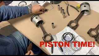 Flathead Engine Rebuild Update. Pistons, Con-rods & Speedi-Sleeves.