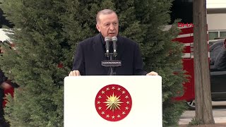 Cumhurbaşkanı Erdoğan, Kahramanmaraş'ta kalıcı konutların temel atma töreninde konuştu