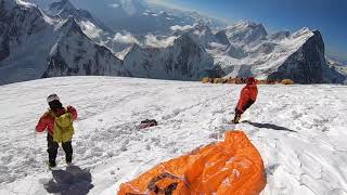 K2 Camp 4 Paraglider Takeoff