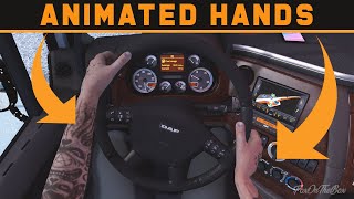 ETS2 1.39 Animated Hands On Steering Wheel Mod | Euro Truck Simulator 2 Mod