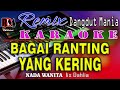 Bagai Ranting Yang Kering || Karaoke (Nada Wanita) Iis Dahlia - Disco Dangdut Orgen Tunggal