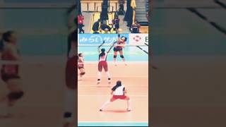 迫田沙織のバックロークイックスパイク #shorts #volleyball #nippon #japanvolleyball #womenvolleyball