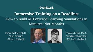 Immersive Training on a Deadline: Build AI-Powered Learning Simulations in Minutes, Not Months