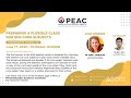 peac webinar for flexible classes for shs