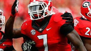 Lorenzo Carter (Georgia LB) vs Auburn 2015