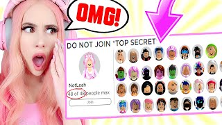 TESTING FANS TO SEE IF THEY'LL JOIN MY TOP SECRET PRIVATE SERVER...*THEY FAILED* Roblox
