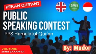 PSC || Public Speaking Contest (Indonesia) By: Muhdor