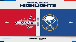 NHL Highlights | Capitals vs. Sabres. - April 11, 2024