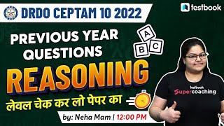 DRDO CEPTAM 10 Previous Year Questions Paper |DRDO CEPTAM 10 |Reasoning Previous Year Question Paper