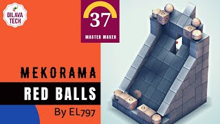 Mekorama - Red Balls by EL797, Master Makers Level 37, Walkthrough, Dilava Tech