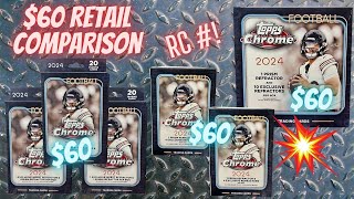 $60 Retail Comparison 💥 2024 Topps Chrome Football ** Top RC #/ Pull! **