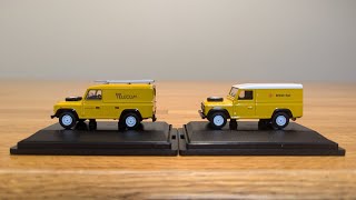 Oxford Diecast land rover defenders British Telecom \u0026 British Rail reviews