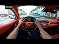 POV DRIVING A FERRARI 812 SUPERFAST IN MIAMI BEACH