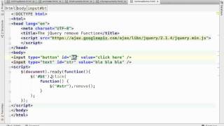 The jQuery remove Function
