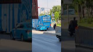 i saw the Manchester City Team bus at Turkey 🤯 #mancity