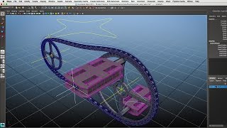 Autodesk Maya - Rigging Pedais Engrenagem e Corrente