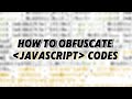 How to obfuscate a javascript code