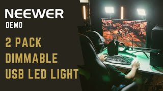 Neewer Demo | 2 Pack Dimmable USB LED Light