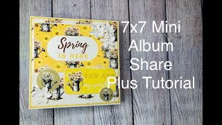 7x7 Mini Album Share Plus Tutorial