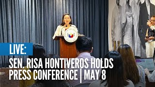 LIVE: Sen. Risa Hontiveros holds press conference | May 8