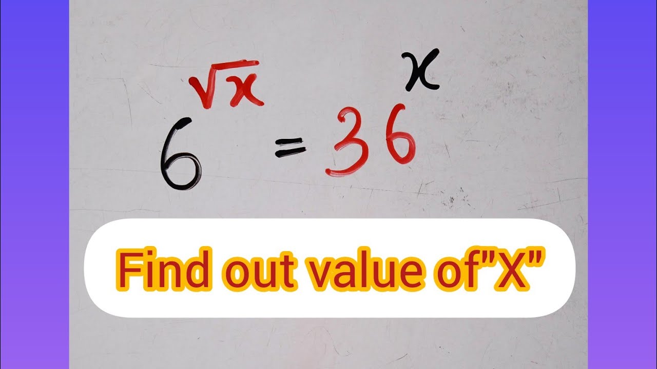 A Nice Exponential Math Problem Youtube