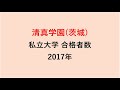 清真学園高校　大学合格者数　2017～2014年【グラフでわかる】