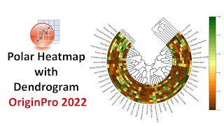 How to Draw a Polar Heatmap with Dendrogram in Origin Pro 2022 | Bio Statistics