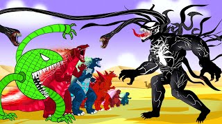 Venom Godzilla Awakens – The Ultimate Battle Begins!  Godzilla Animation Fighting