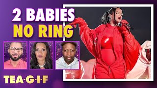 Fans Question Rihanna's Baby Announcement With No Ring | Tea-G-I-F