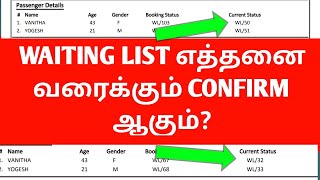 HOW MANY WAITING LIST TRAIN TICKET WILL CONFIRM IN TAMIL| WL எத்தனை வரைக்கும் CONFIRM ஆகும் |OTB