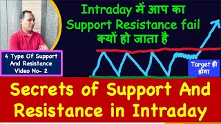 Intraday में आप का Support Resistance fail क्यों हो जाता है !! Secrets of Support And Resistance