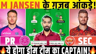 PR vs SEC Dream11 Prediction, Paarl Royals vs Sunrisers Eastern Cape Dream11 Team Prediction, SA20