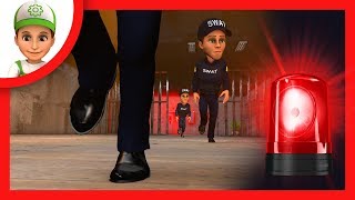 Surprise for police - Razer's escape. Handy Andy animation cartoon