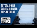 How to Replace Cabin Air Filter 2021 Toyota Prius