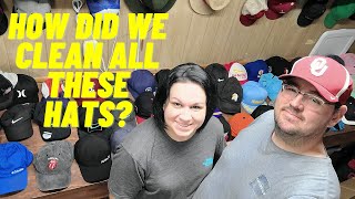 How We Get 100 Hats Cleaned Fast and Efficiently Ebay Hat Selling How to Clean a Hat
