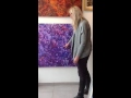 karin rakia explains the purple hebrew letters painting