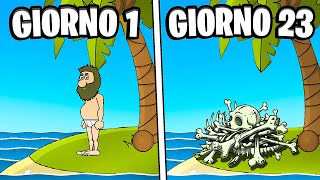 SOPRAVVIVO IN UN'ISOLA DESERTA PER 100 GIORNI! - Johnny's Island