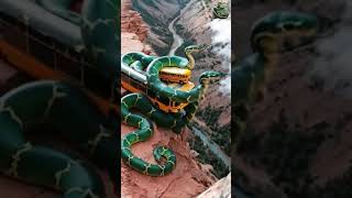 Mind-Blowing AI: Hyper-Realistic Jungle Snakes Brought to Life #snake #giantpython #youtubeshorts