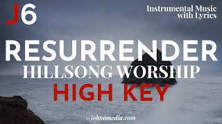 Hillsong Worship | Resurrender Instrumental Music and Lyrics High Key (F#)