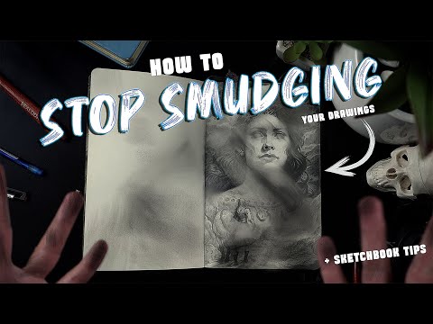 How do you stop graphite from smudging?