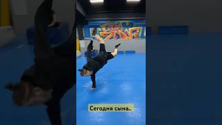 Вчера сбил собаку, сегодня сына #sport #extreme #acro #karate #kyokushin #martialarts