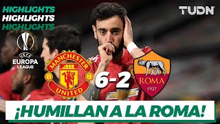 Highlights | Man United 6-2 Roma | Europa League 2021 - Semifinal Ida | TUDN