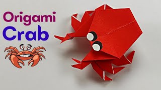 Origami CRAB 🦀 How to make a paper Crab 🦀 Easy crab origami with Onix Origami